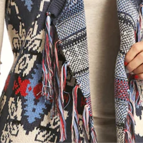 NWT Powder River Outfitters by Pandhandle Slim  Aztec Fringe Vest Size M - Picture 3 of 11